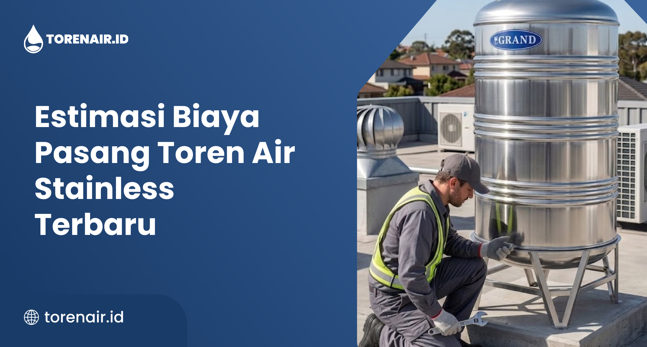 Estimasi Biaya Pasang Toren Air Stainless Terbaru