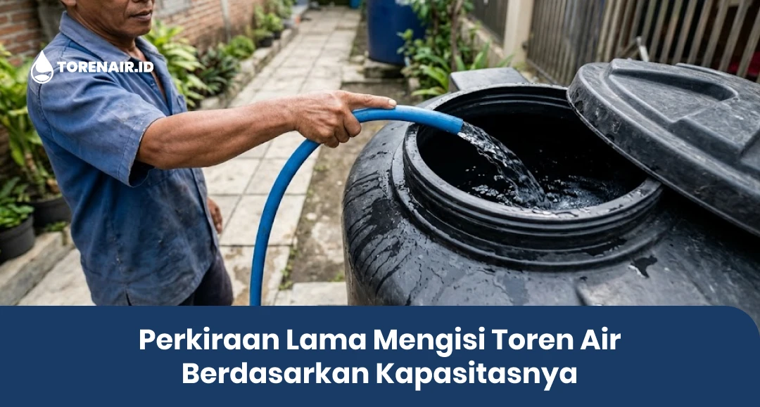 Perkiraan Lama Mengisi Toren Air Berdasarkan Kapasitasnya