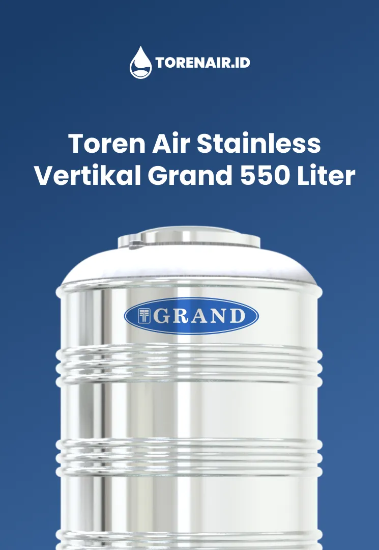 Toren Air Stainless Vertikal Grand 550 Liter