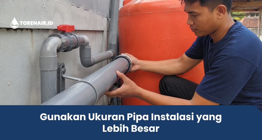 Gunakan Ukuran Pipa Instalasi yang Lebih Besar