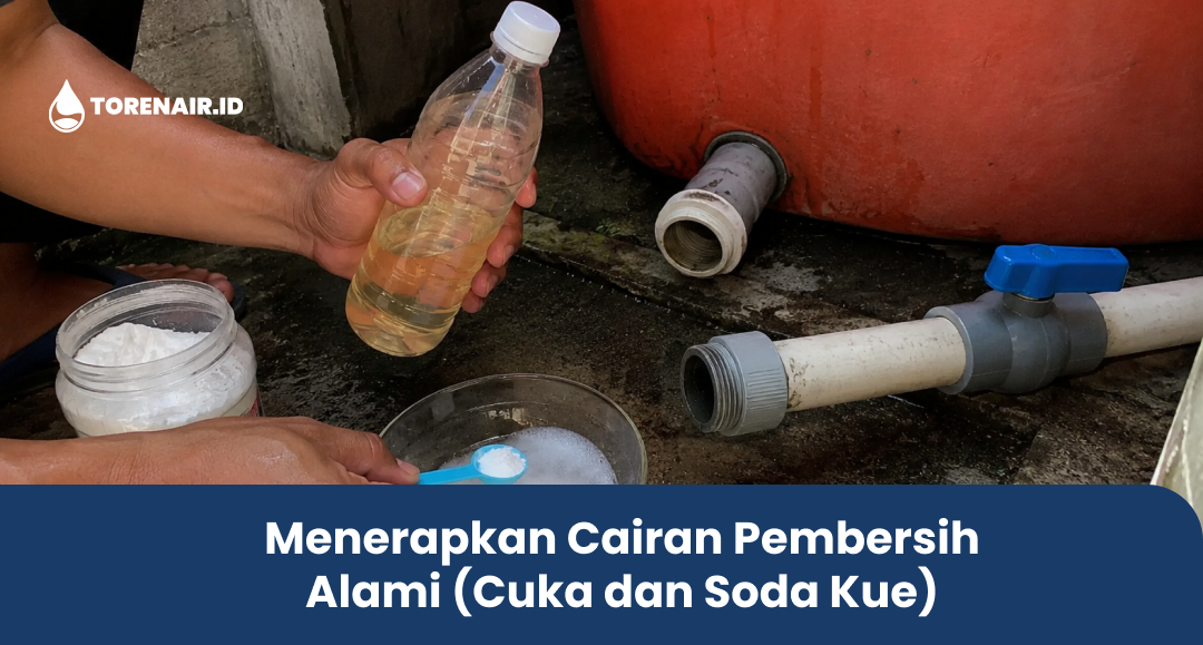 Menerapkan Cairan Pembersih Alami (Cuka dan Soda Kue)