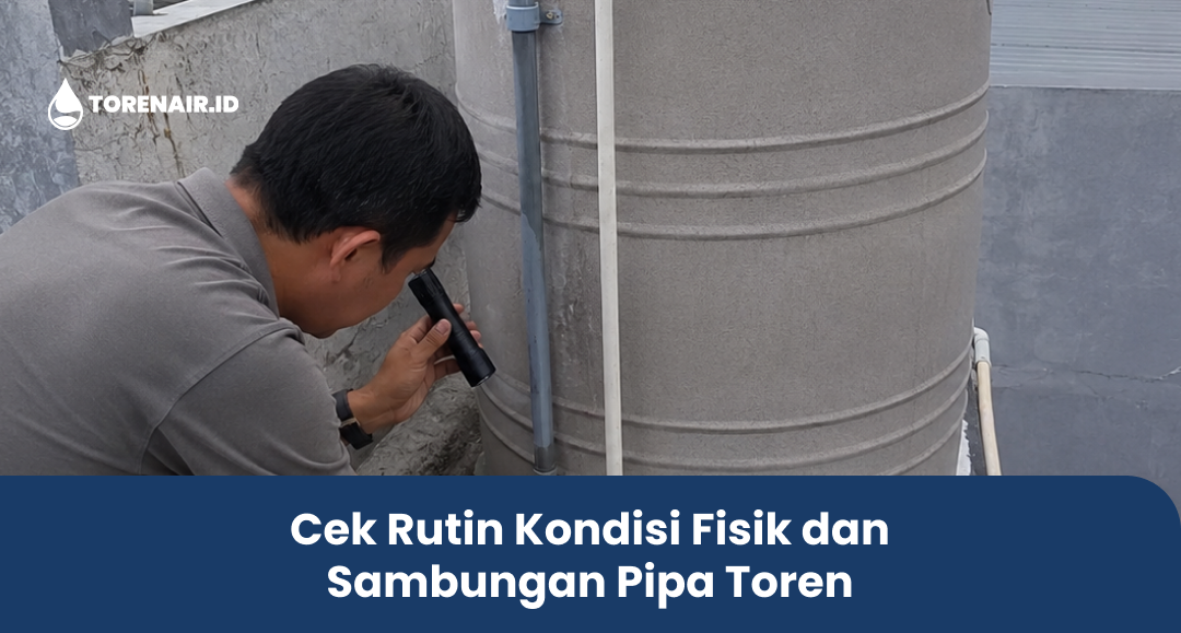 Cek Rutin Kondisi Fisik dan Sambungan Pipa Toren