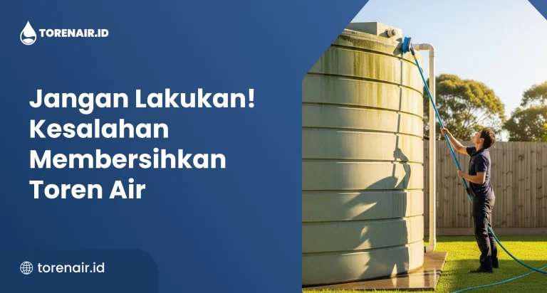 Jangan Lakukan! Kesalahan Membersihkan Toren Air