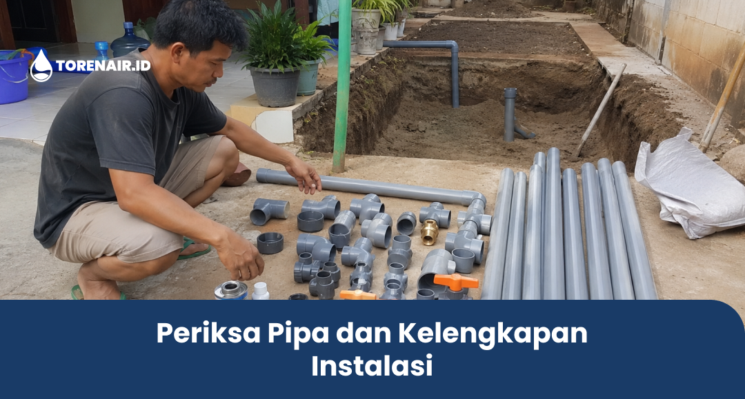 Periksa Pipa dan Kelengkapan Instalasi