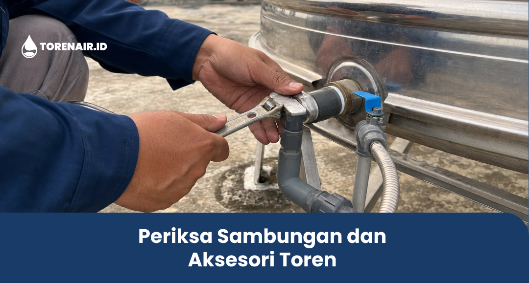 Periksa Sambungan dan Aksesori Toren