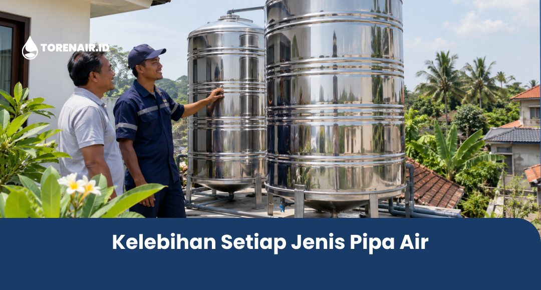 Kelebihan Setiap Jenis Pipa Air
