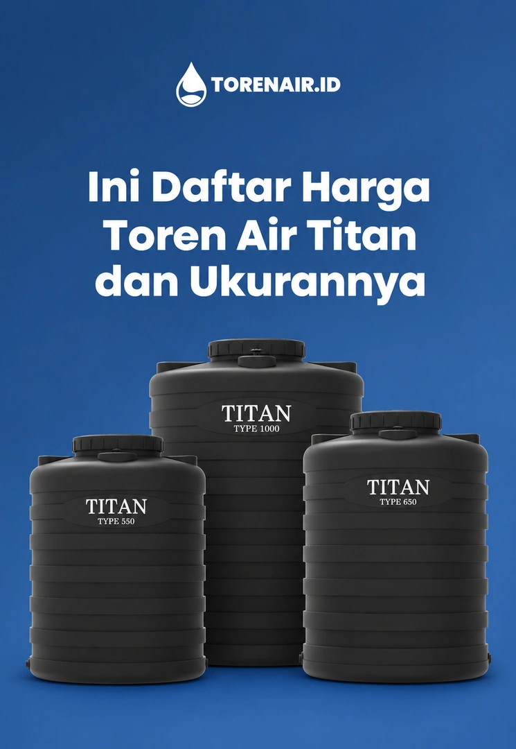 Ini Daftar Harga Toren Air Titan dan Ukurannya
