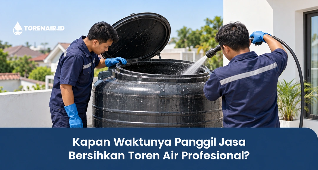 Kapan Waktunya Panggil Jasa Bersihkan Toren Air Profesional?
