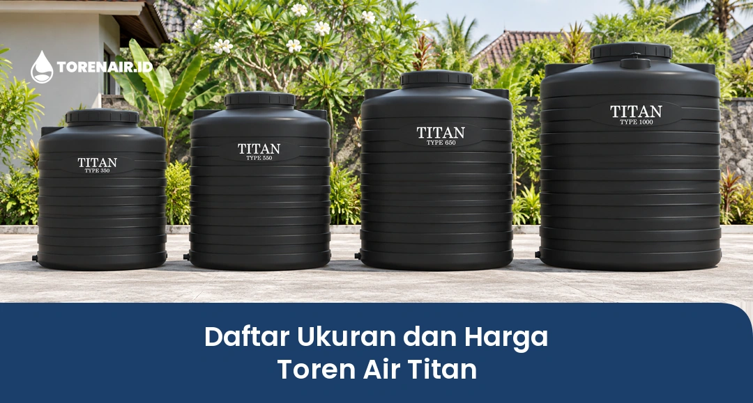 Daftar Ukuran dan Harga Toren Air Titan