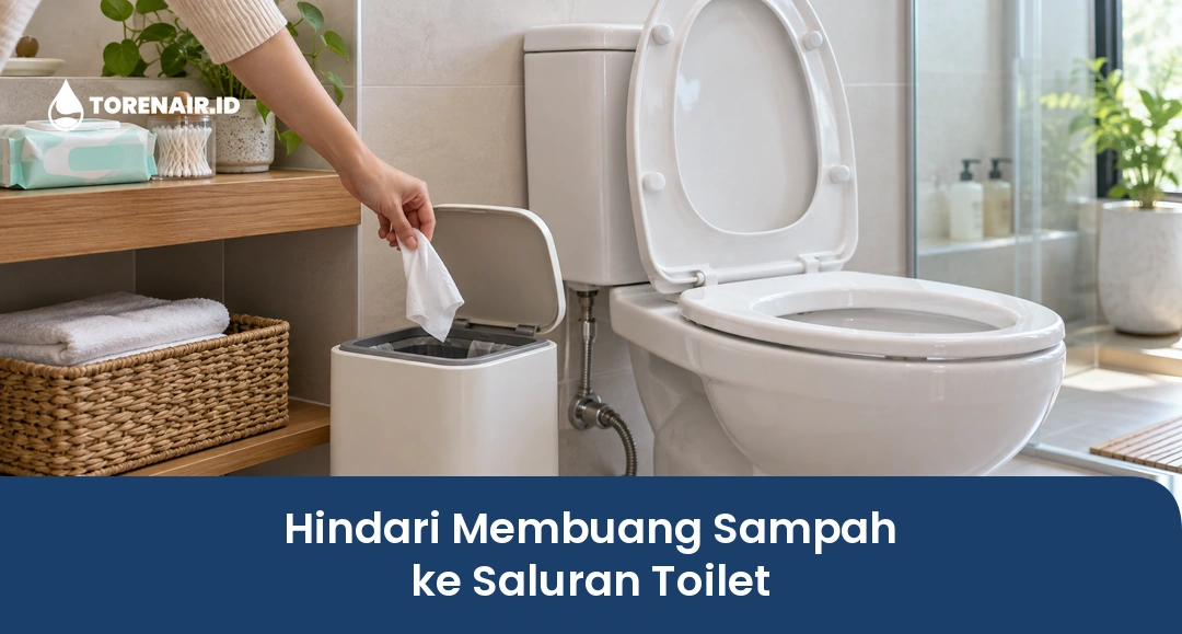 Hindari Membuang Sampah ke Saluran Toilet